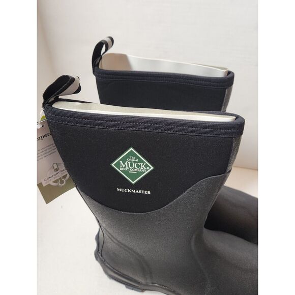 Muck Boot Muckmaster Fleece-Lined Waterproof Work Boot – Men’s Size 12, Black - Picture 7 of 11